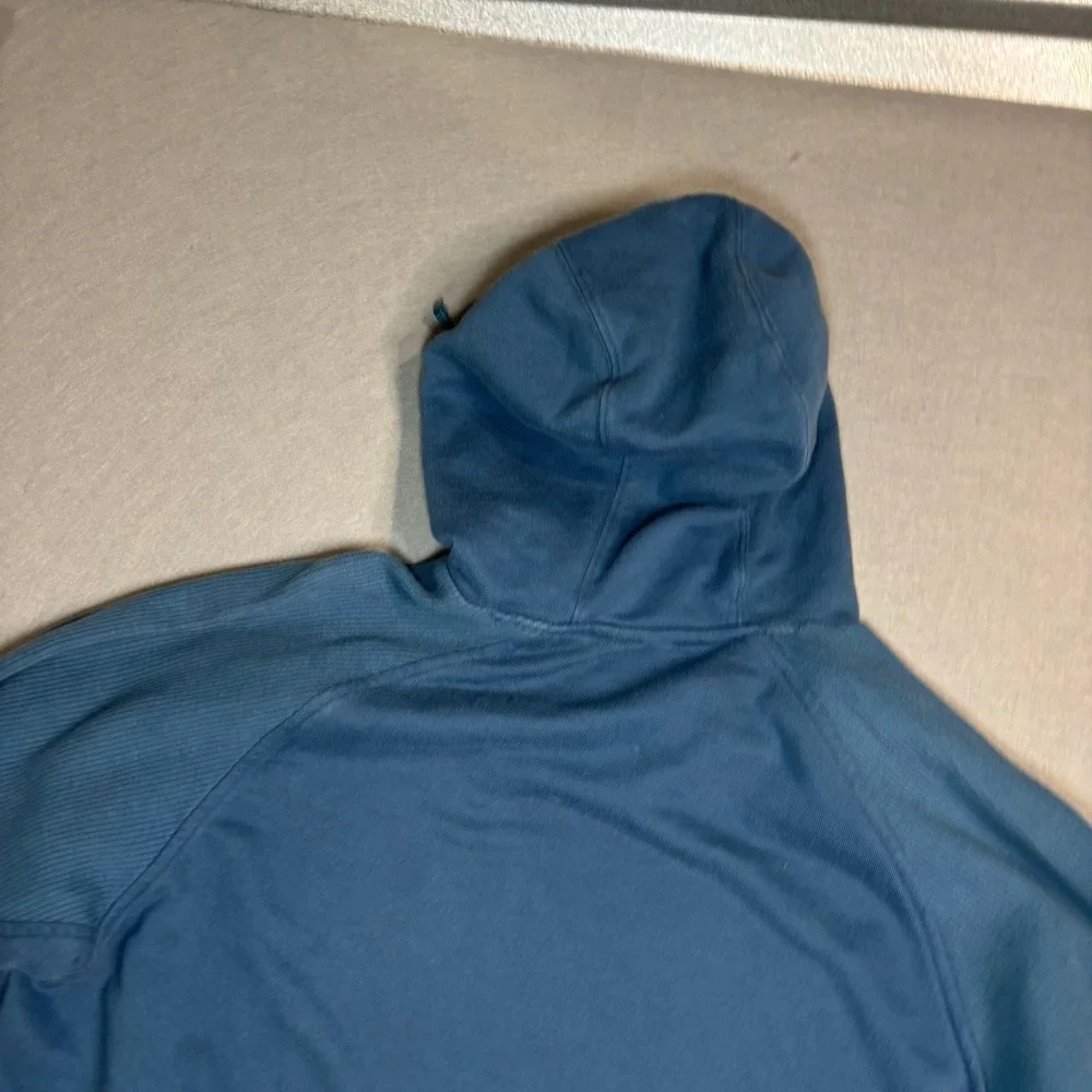 adidas Pullover Hoodie Small Blue Logo Kangaroo Pocket